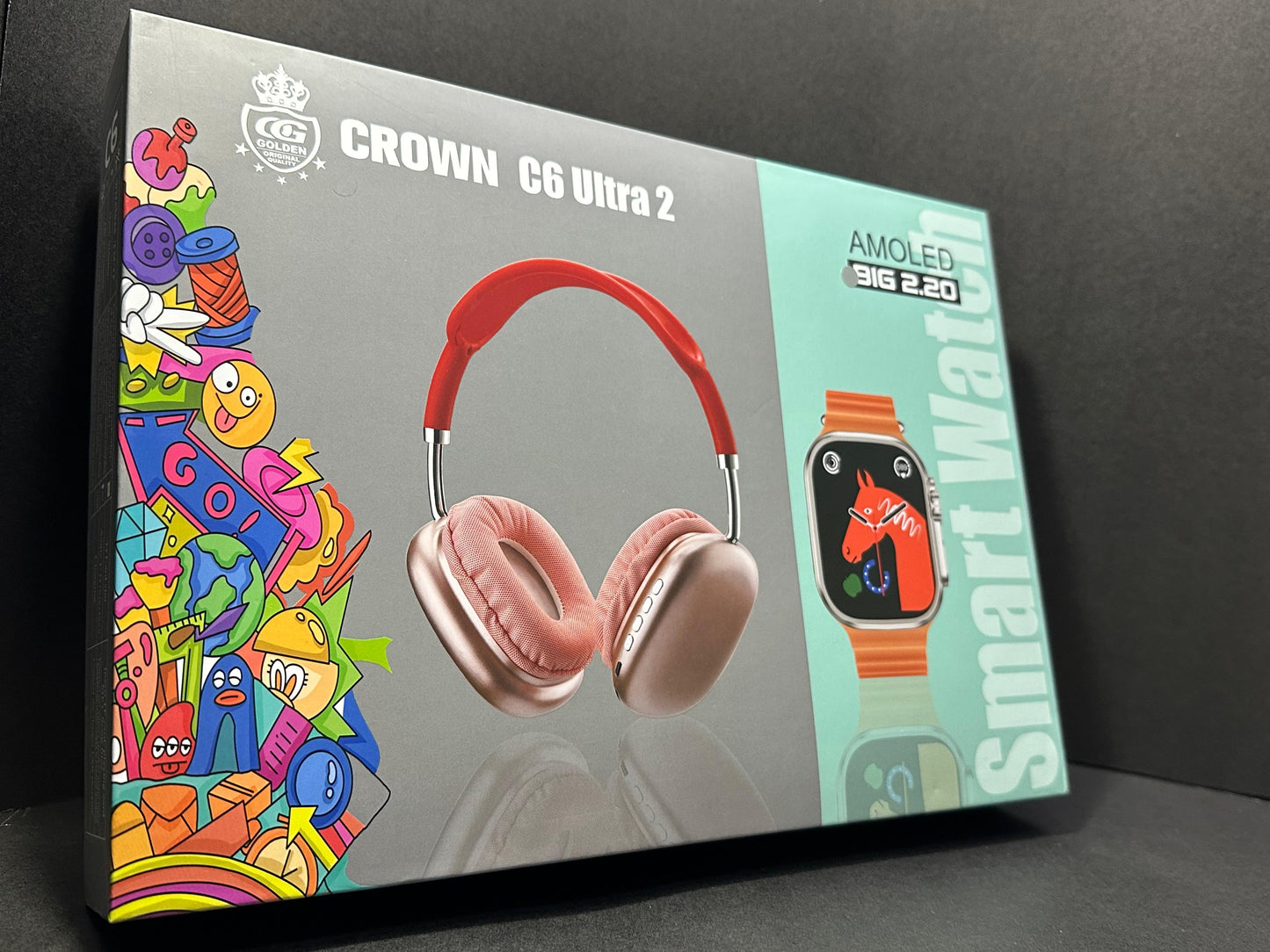 P9 Ultra 2 Smart Watch Combo With Headphone