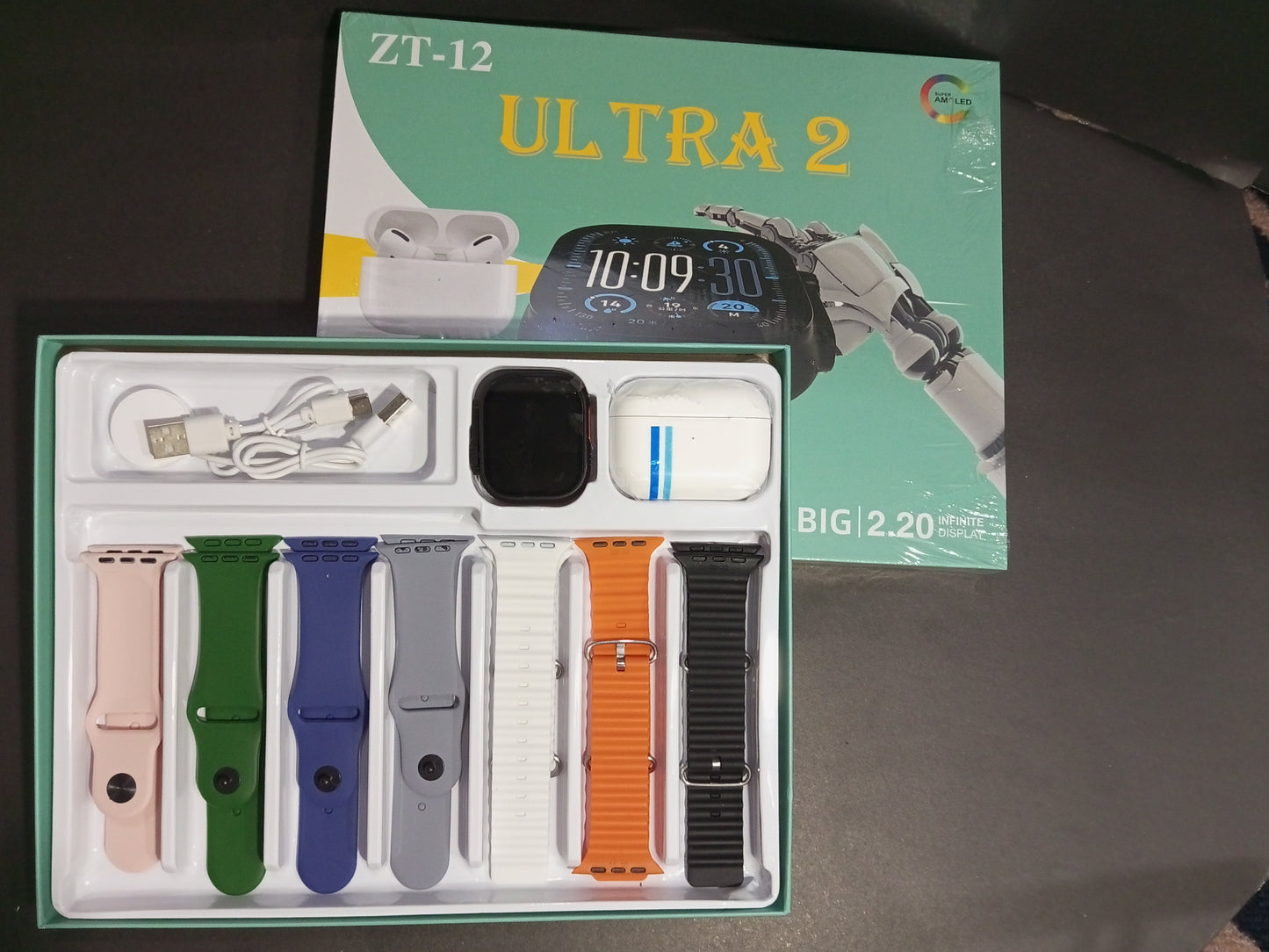Watch Ultra 3 Deal Smart watch with earpods