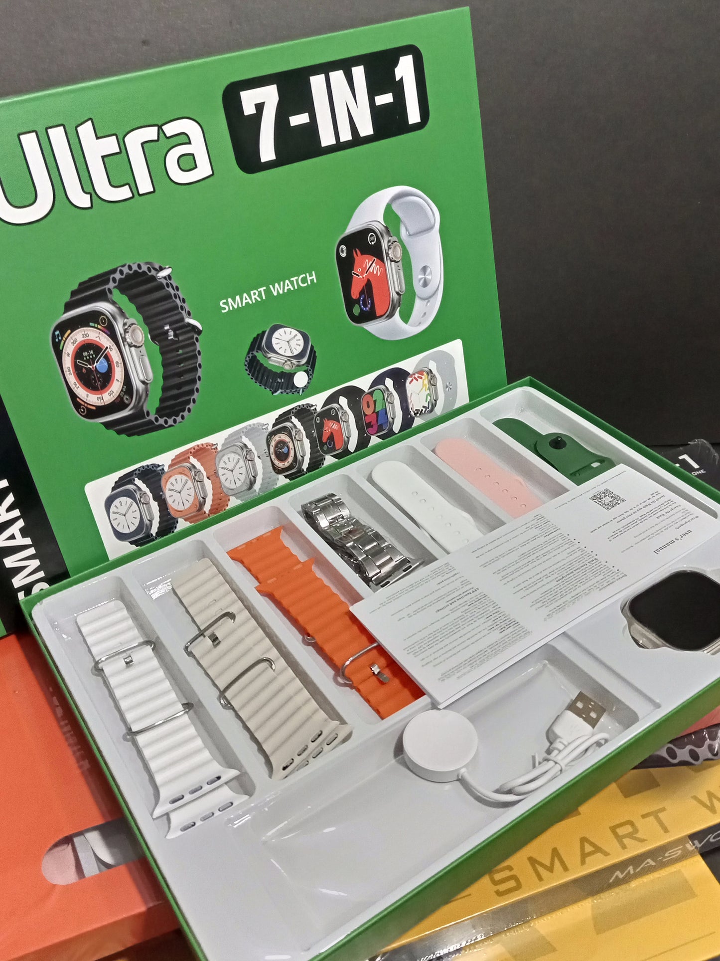 Ultra 7 in 1 Smart Watch | 7 Pairs of Straps